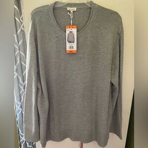 Ella Moss Crew Neck Sweater Women’s Cozy Knit Long Sleeve Grey Sizes XXL NWT